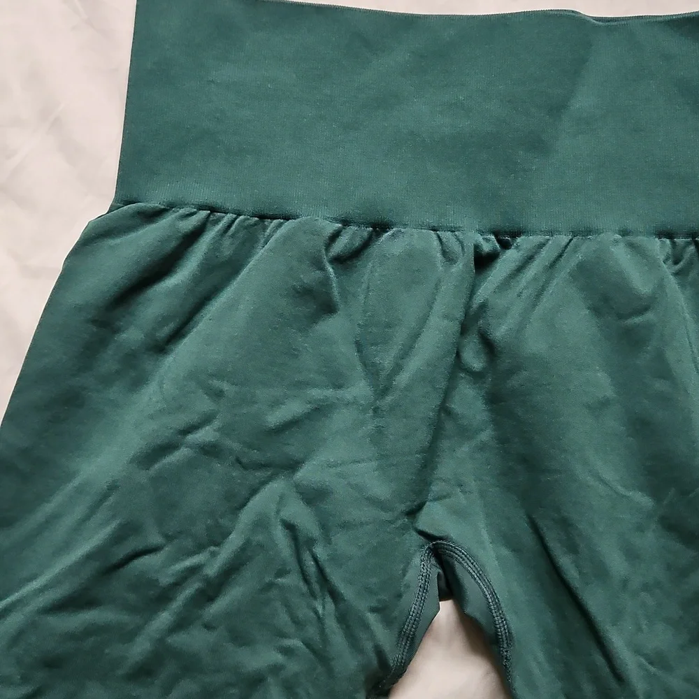 NVGTN Teal High-Waisted Leggings With Tummy Control Pannel, size XL - Picture 4 of 7